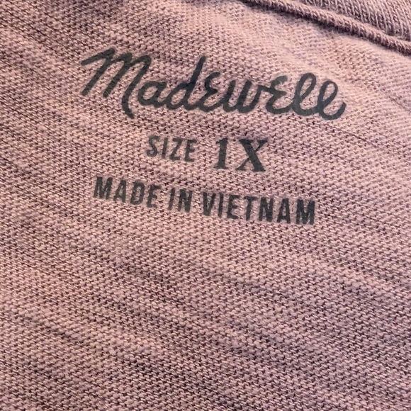 MADEWELL V-Neck Knit Tank Top in Fig Size 1x, new - Picture 10 of 15